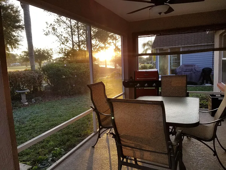Sunrise on the patio