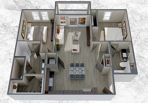 Floor plan 2x2 B3 ALT