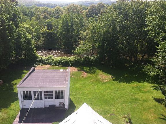 Original garage/river behind