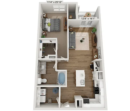 Floor plan Womble