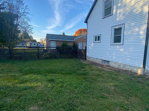 Large yard and fence