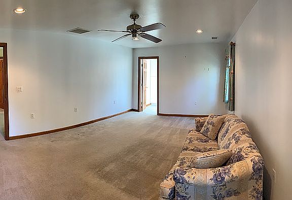 Master bedroom with bathroom