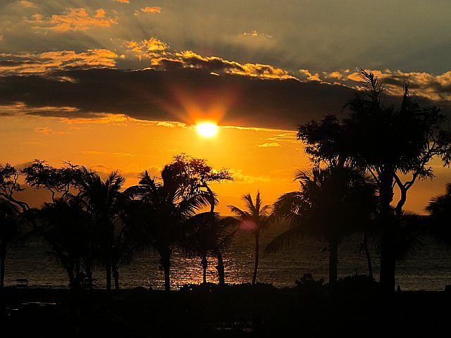 Sunset view from Lanai