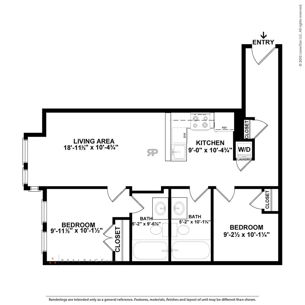 Floor plan 2 Bedroom
