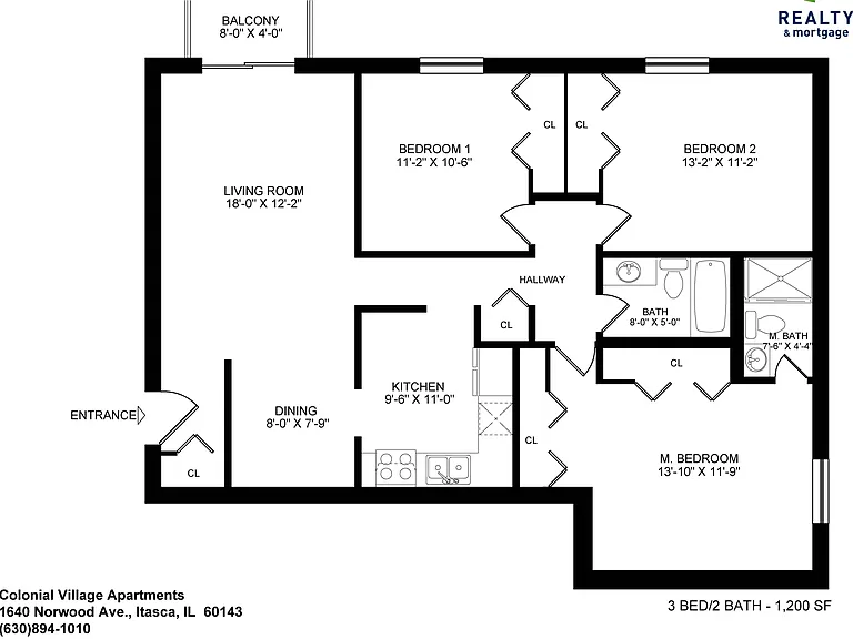 Three Bedroom Floor Plan Three Bedroom Floor Plan