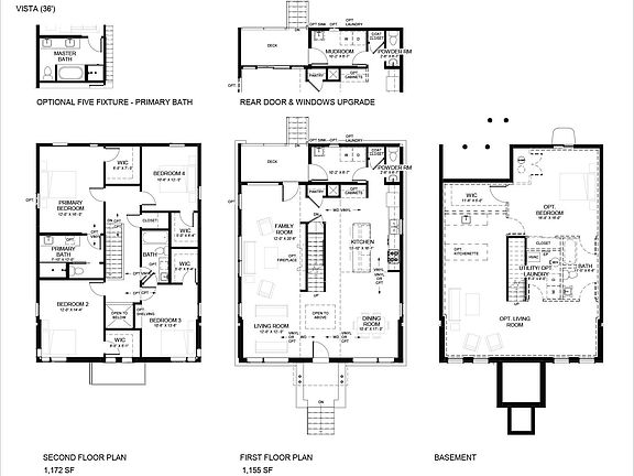 Vista-4bed floor plans