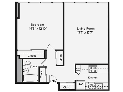 Floor plan Apartment-2J
