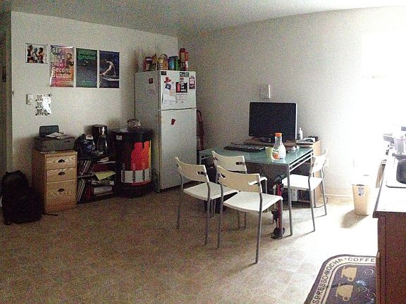 open living and kitchen area