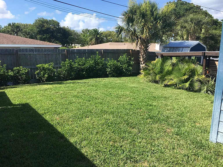 Fenced in Backyard