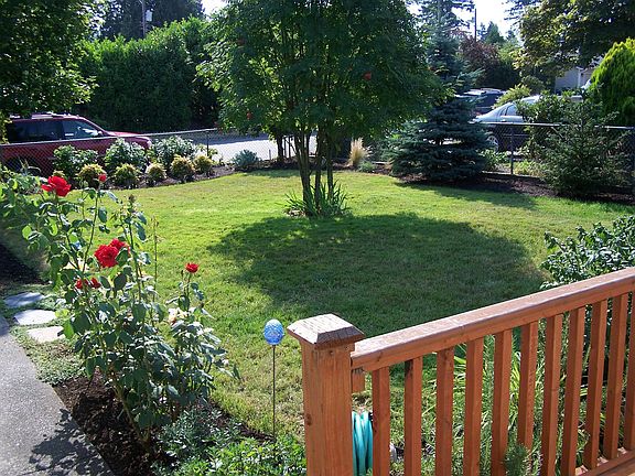 View of front yard from front deck