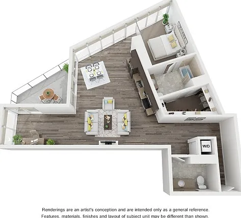 One bedroom Floorplan One bedroom Floorplan