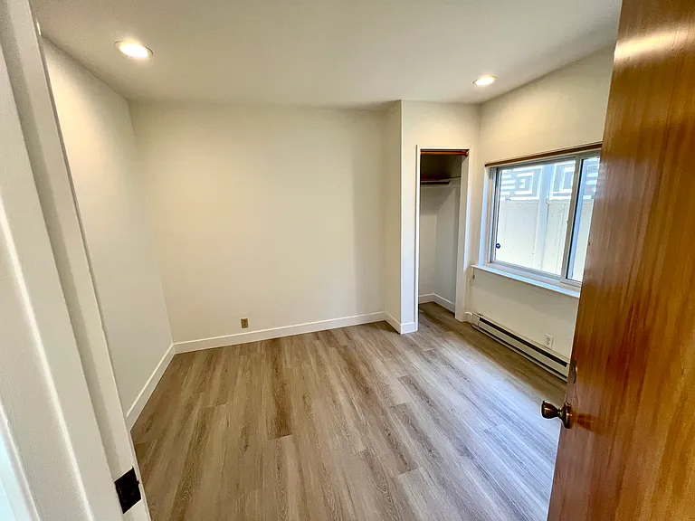 First bedroom with smaller closet