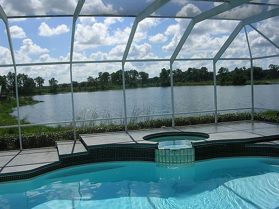 Beautiful lake view out back.