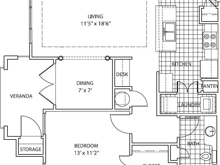 Avana Uptown - Plan 3 - 1 Beds - 1 Baths - 909 Sq. ft.