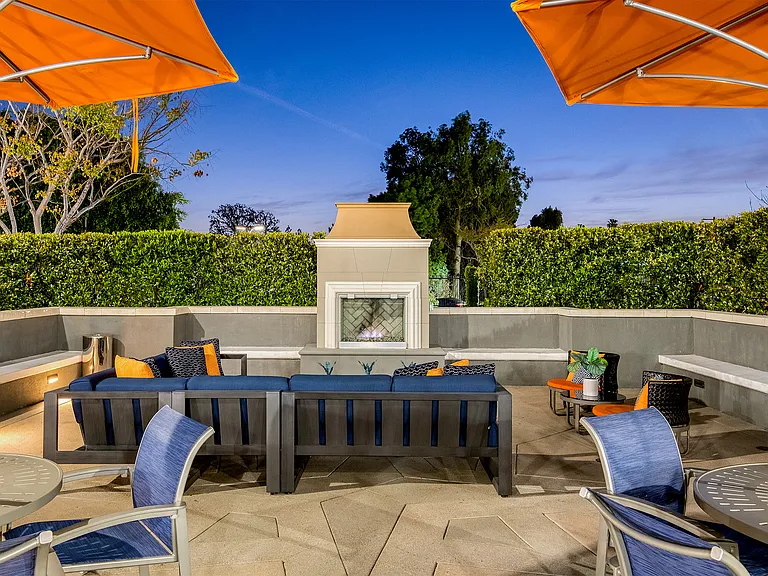 Lounge by the firepit and catch the sunset
