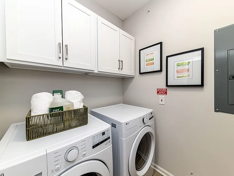 Laundry room with built in storage