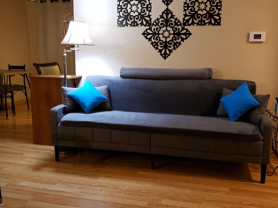 Comfy Couch- converts to twin bed for an additional sleeping area