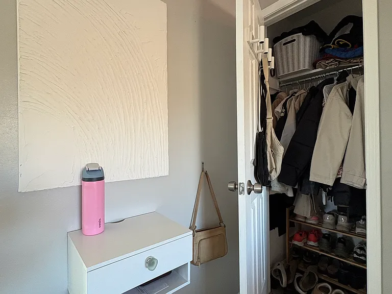 This is the coat closet just inside the front door.