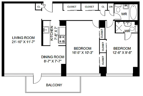Floor plan 23 Lascelles Blvd 2 Bedroom