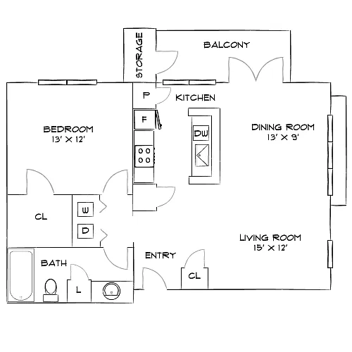Floor plan Design 1J