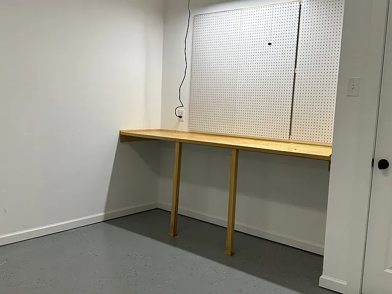 Garage Level, Workbench Alcove