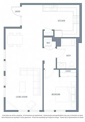 Floor plan 657 1B1B