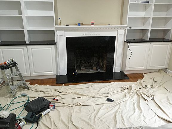 fireplace refaced 