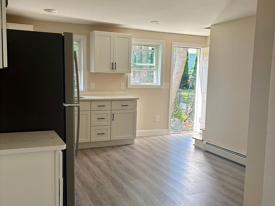 looking into kitchen from living room