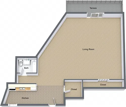 Floor plan Studio