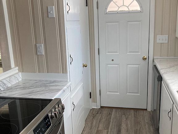 Kitchen door to the back porch.