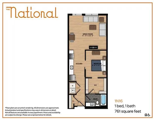Floor plan 1N16