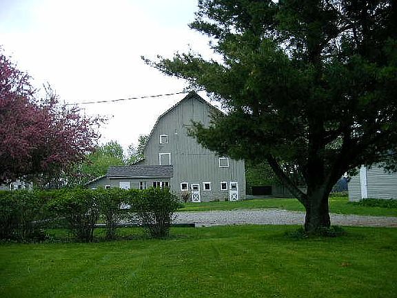 very large barn, metal roof