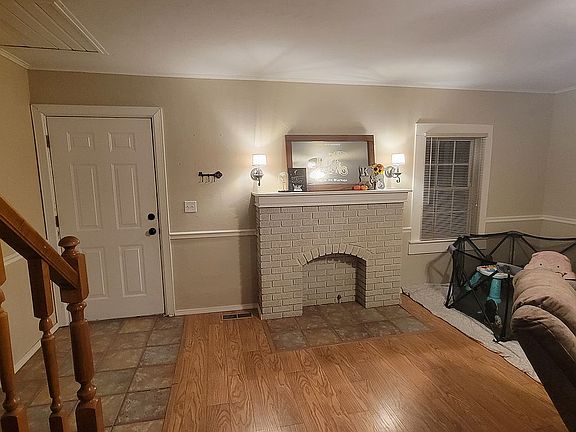 Living room fireplace