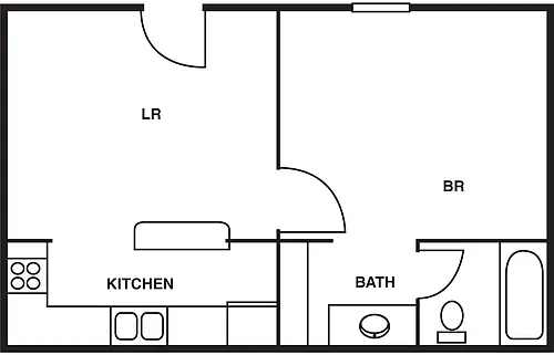 Floor plan One Bedroom