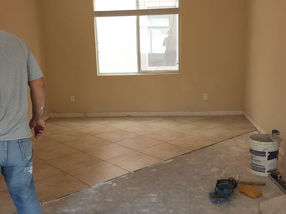 Tile installation 