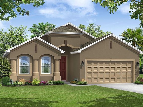 Sanibel floor plan elevation 3 exterior rendering William Ryan Homes Tampa