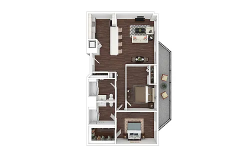 Floor plan B14 - Renovated