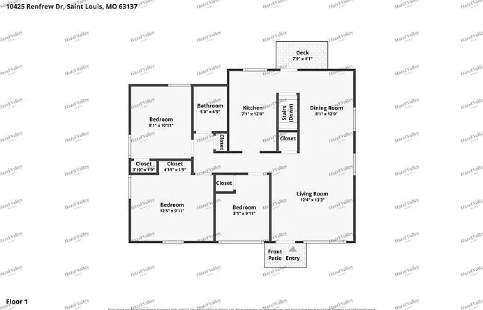 3 bed, 1.0 bath, 856 sqft, $1,330 — Photo 3