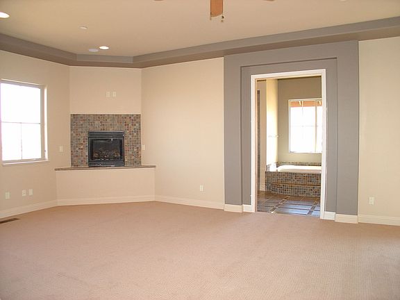 Fireplace in master bedroom