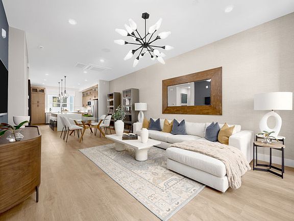 Open main gathering room overlooking the kitchen