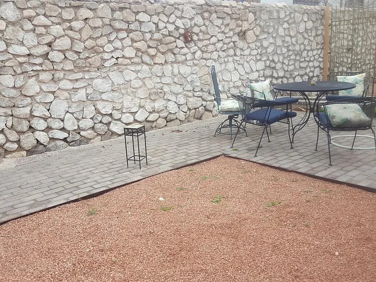 Private backyard