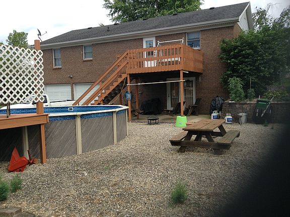 Backyard and back of home