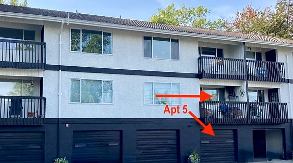 Outside View with garage and balcony