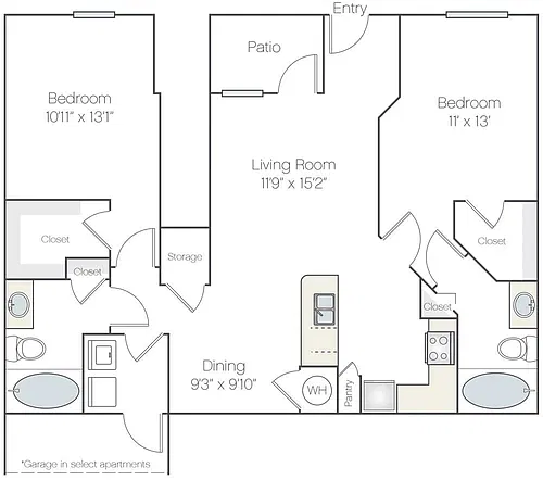 Floor plan Cesar I Renovated