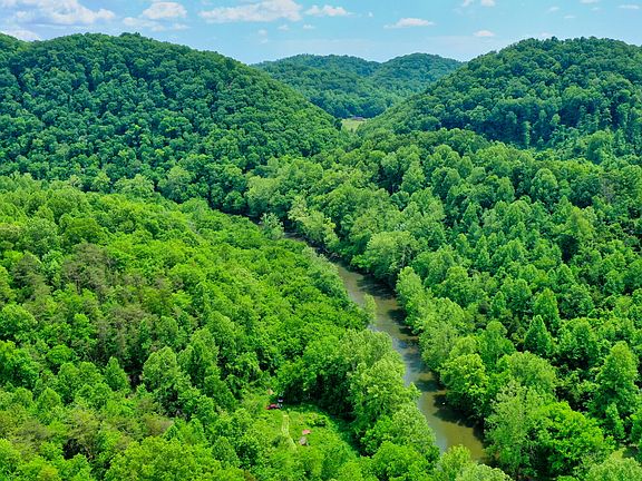 Looking upriver, property is on the left