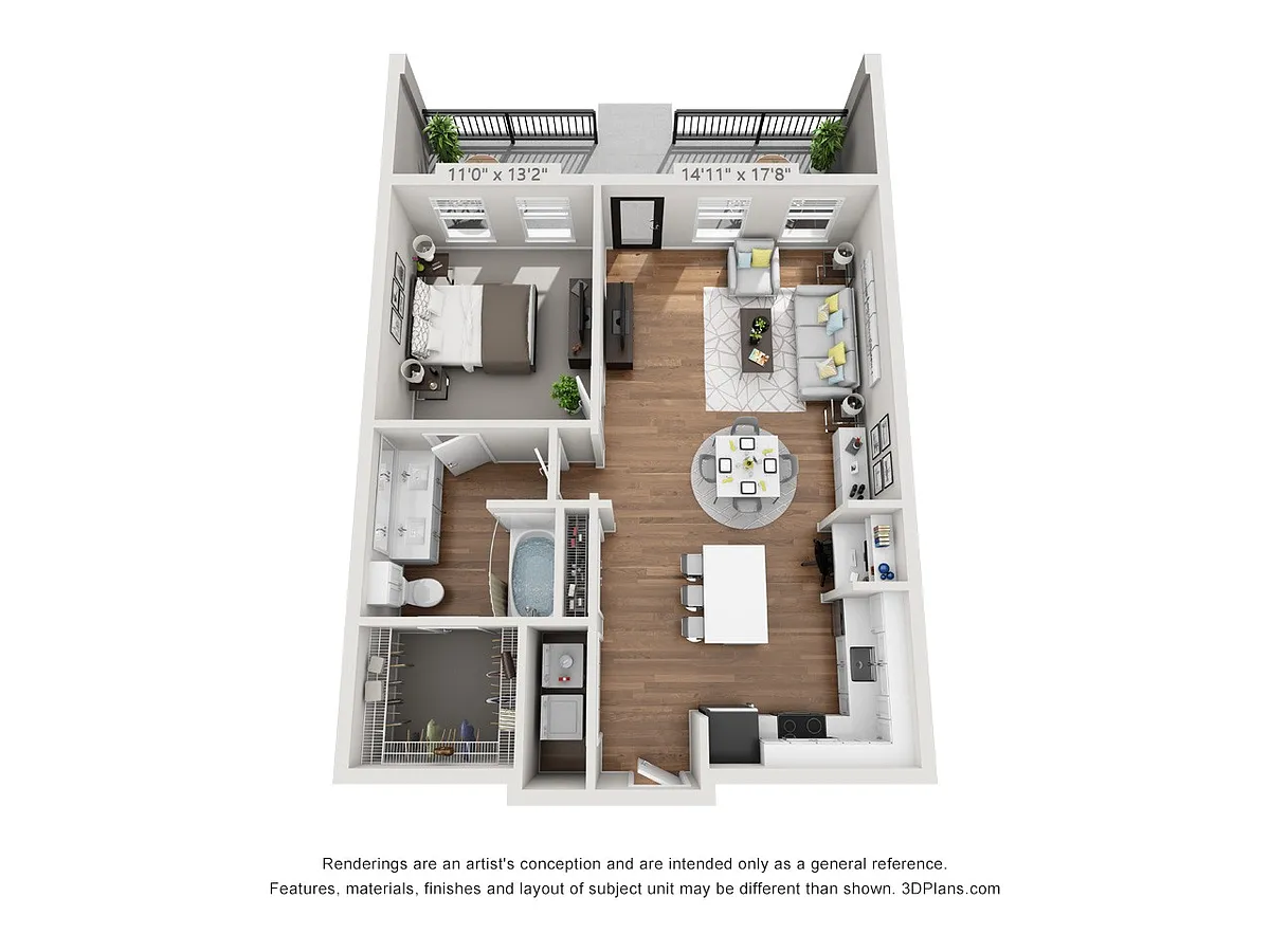 Floor plan Arbor Hills 2A2