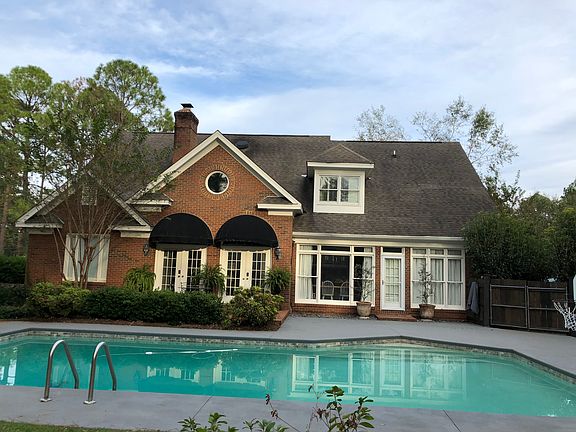 Backyard with gunite pool