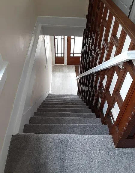Looking down into foyer