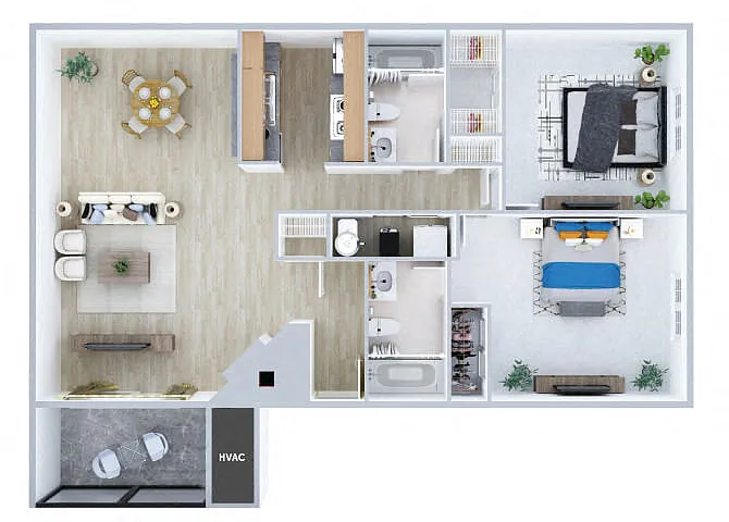 Floor plan B3