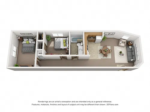 Floor plan Two Bedroom